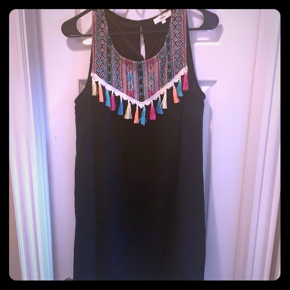 entro Dresses & Skirts - Colorful fringe embroidered dress